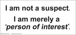 Not a Suspect - sticker