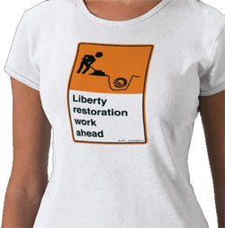 Liberty Restoration w/text - shirt