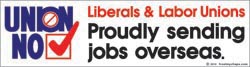 Union NO - sticker