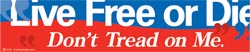Live Free/Don't Tread - sticker